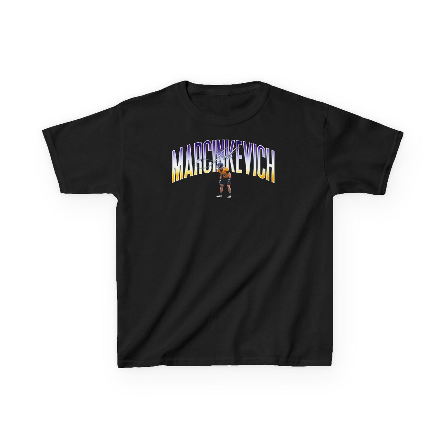 Josh Marcinkevich Big Last Name Kids Tee