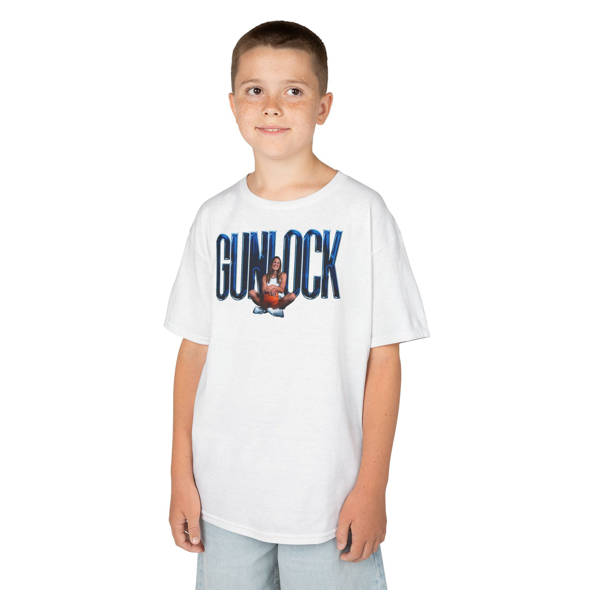 Braeden Gunlock Big Last Name Kids Tee