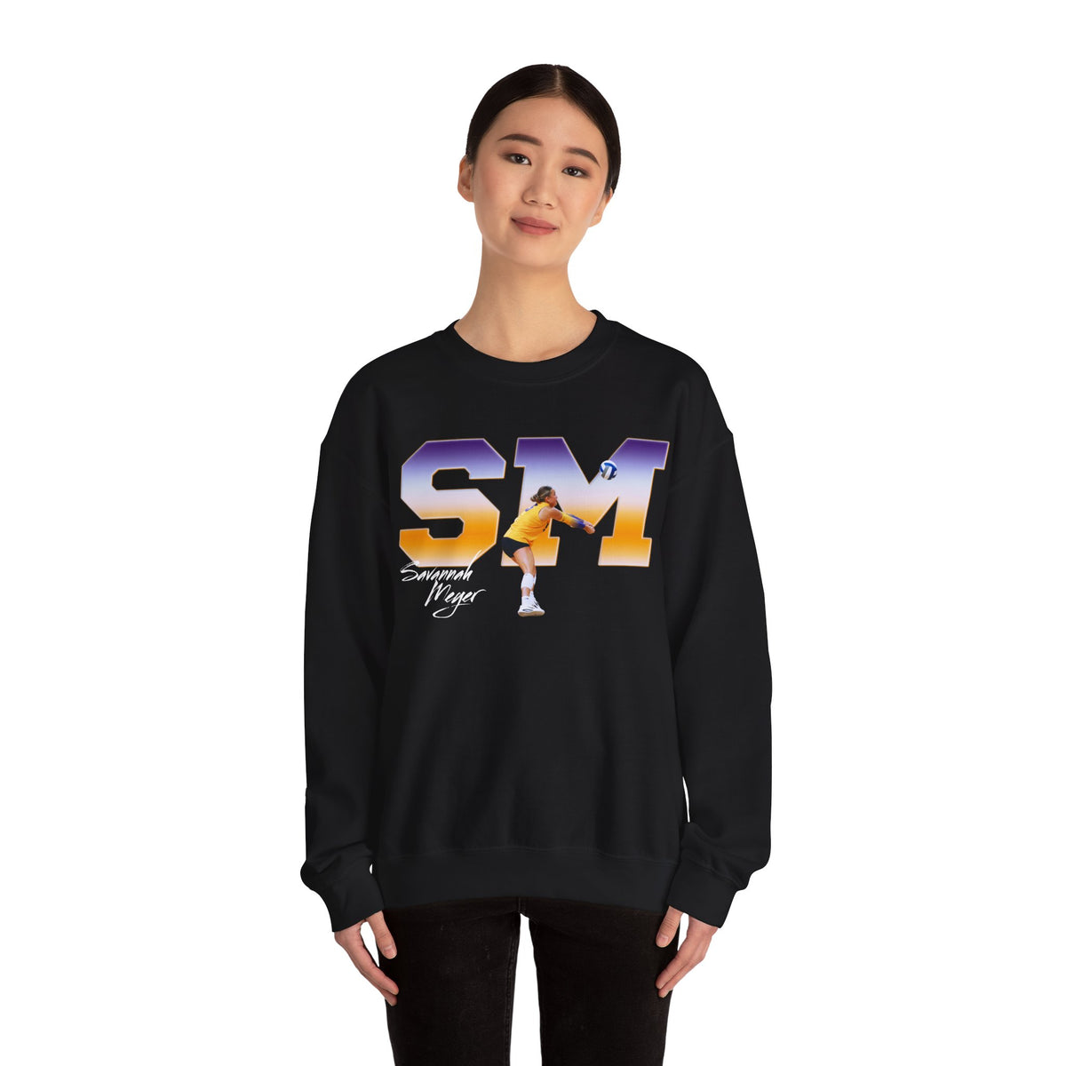 Savannah Meyer Big Initials Crewneck Sweatshirt