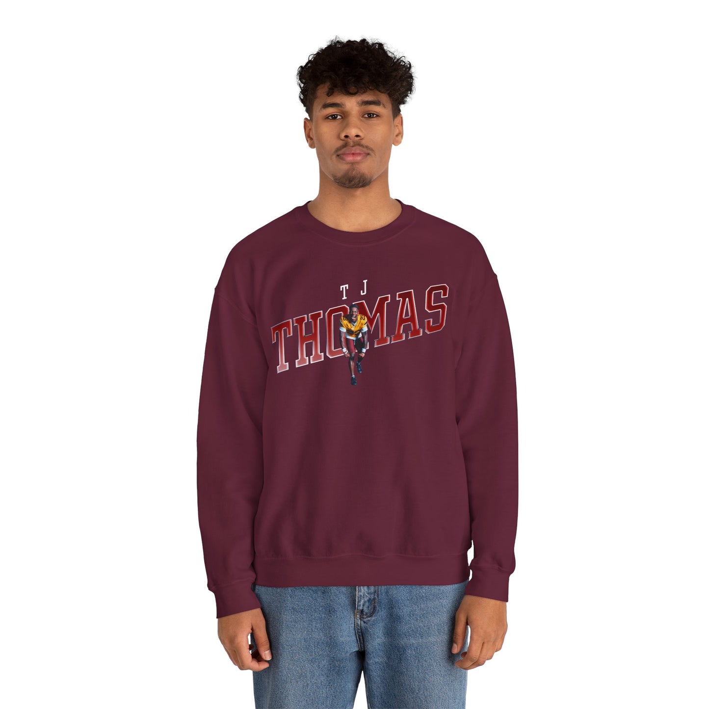 TJ Thomas Cursive Combo Crewneck Sweatshirt
