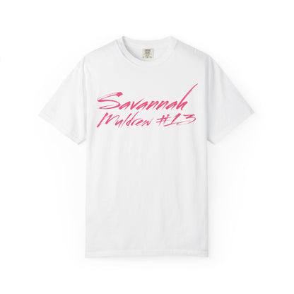 Savannah Muldrew Cursive Name & Number Premium Tee