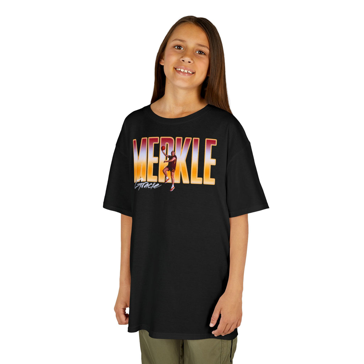 Gracie Merkle Big Last Name Kids Tee