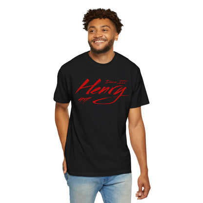 Henry Davis III Cursive Name & Number Premium Tee