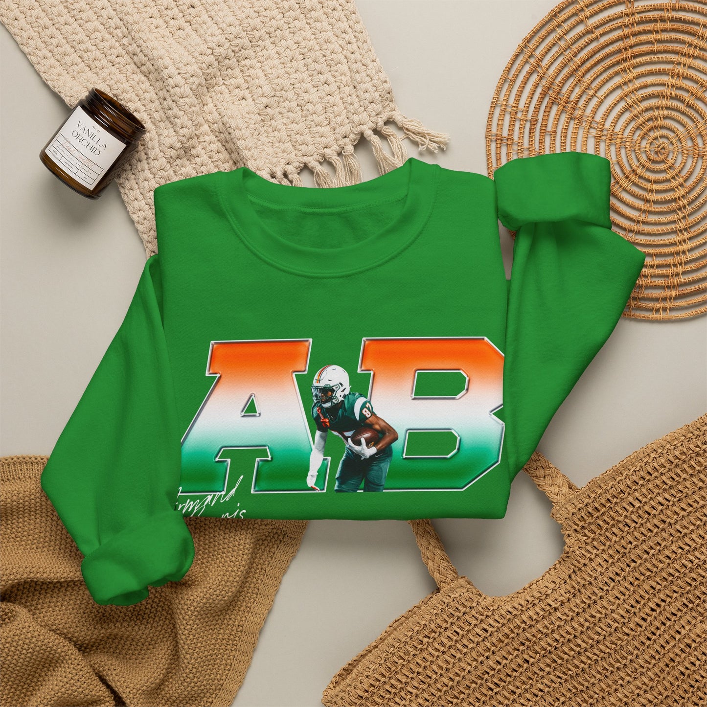 Armand Burris Big Initials Crewneck Sweatshirt