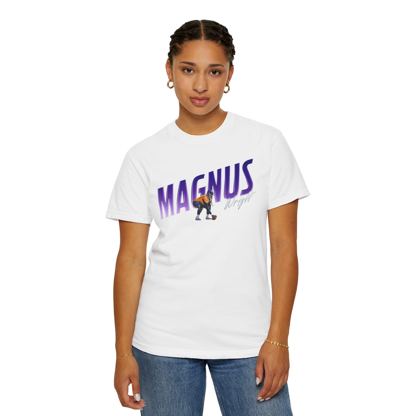 Magnus Wright Cursive Combo Colored Premium Tee