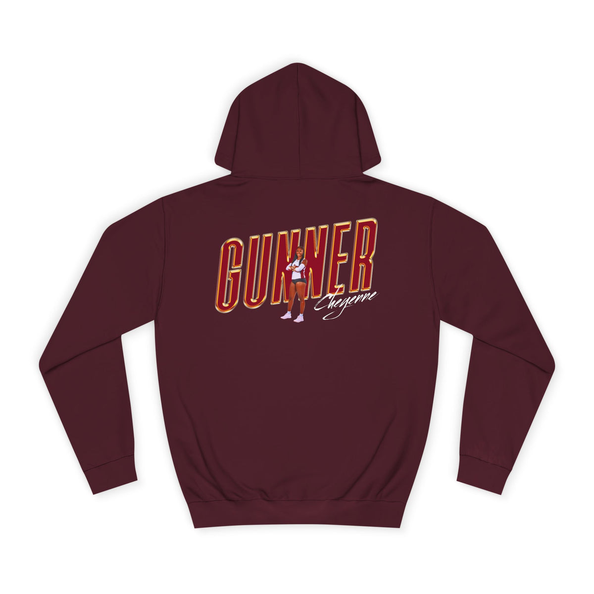 Cheyenne Gunner Cursive Combo Premium Hoodie