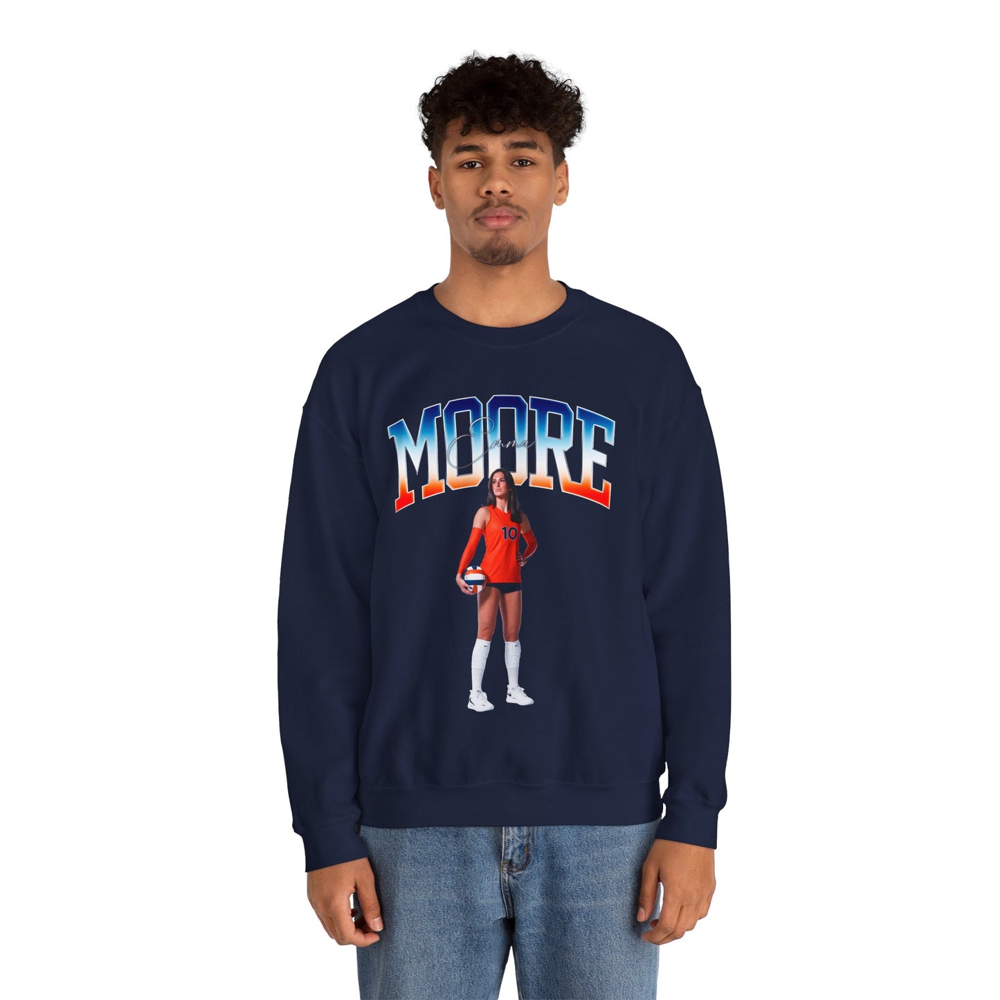 Emma Moore Big Last Name Crewneck Sweatshirt
