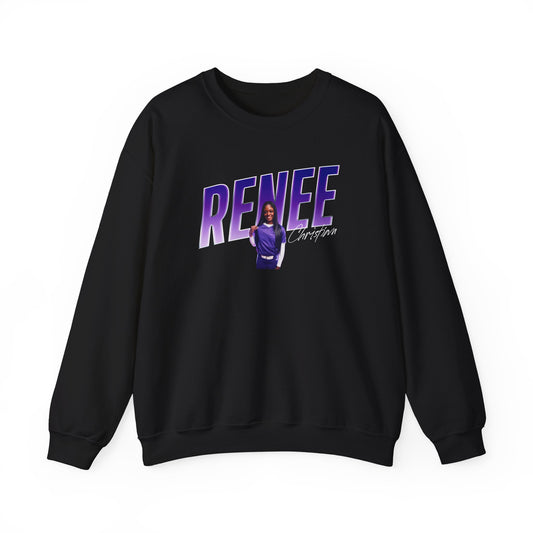 Renee Christian Cursive Combo Colored Crewneck Sweatshirt