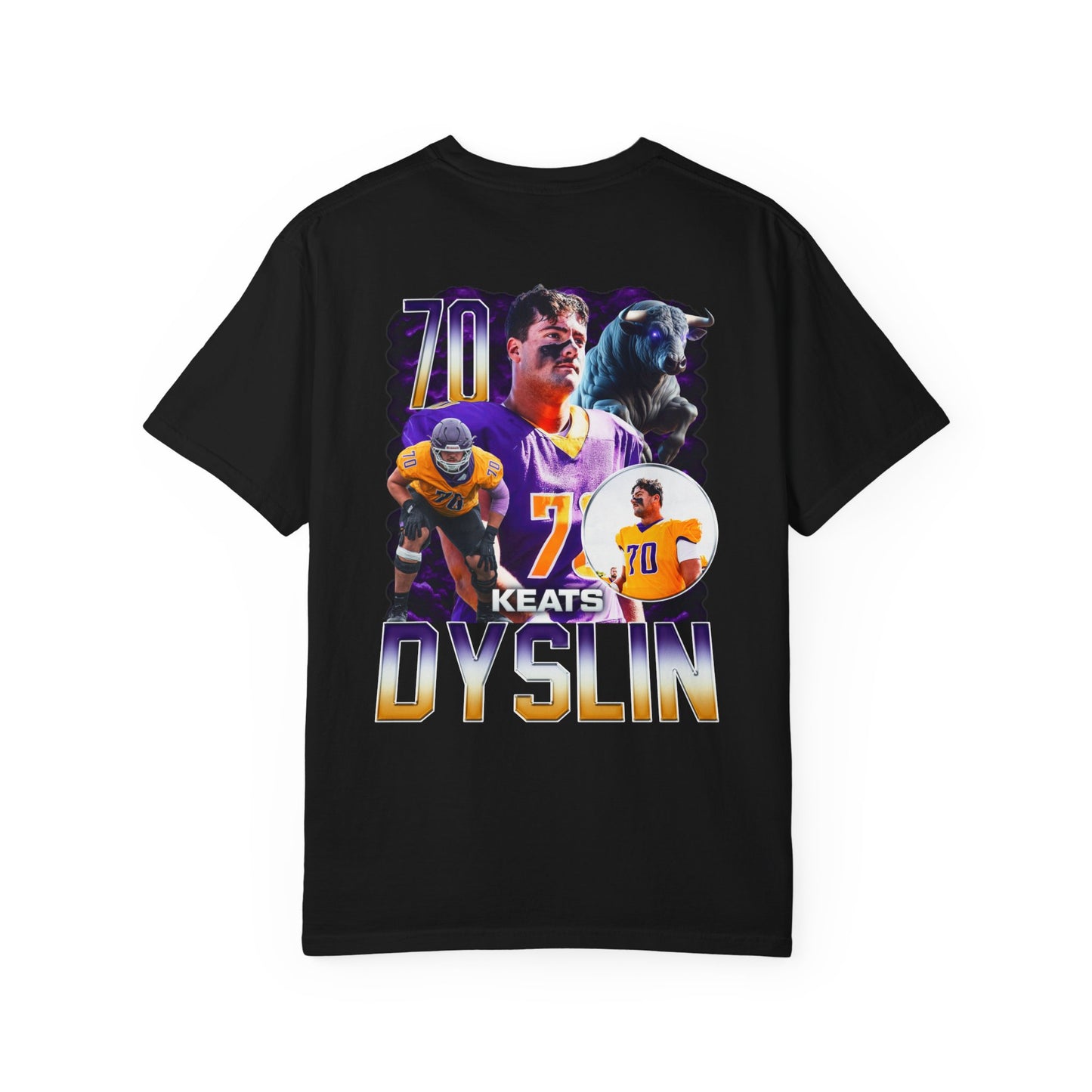 Keats Dyslin Logo Front & Back Premium Tee
