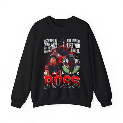 Malik Ross Featured Quote Crewneck Sweatshirt