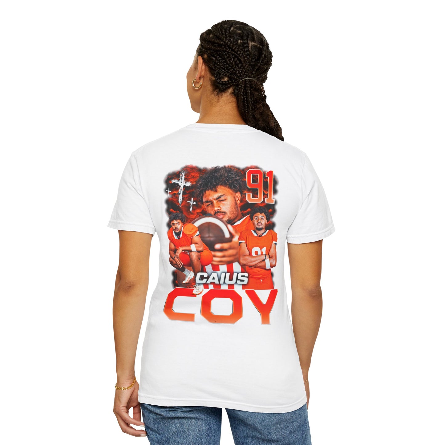 Caius Coy Logo Front & Back Premium Tee