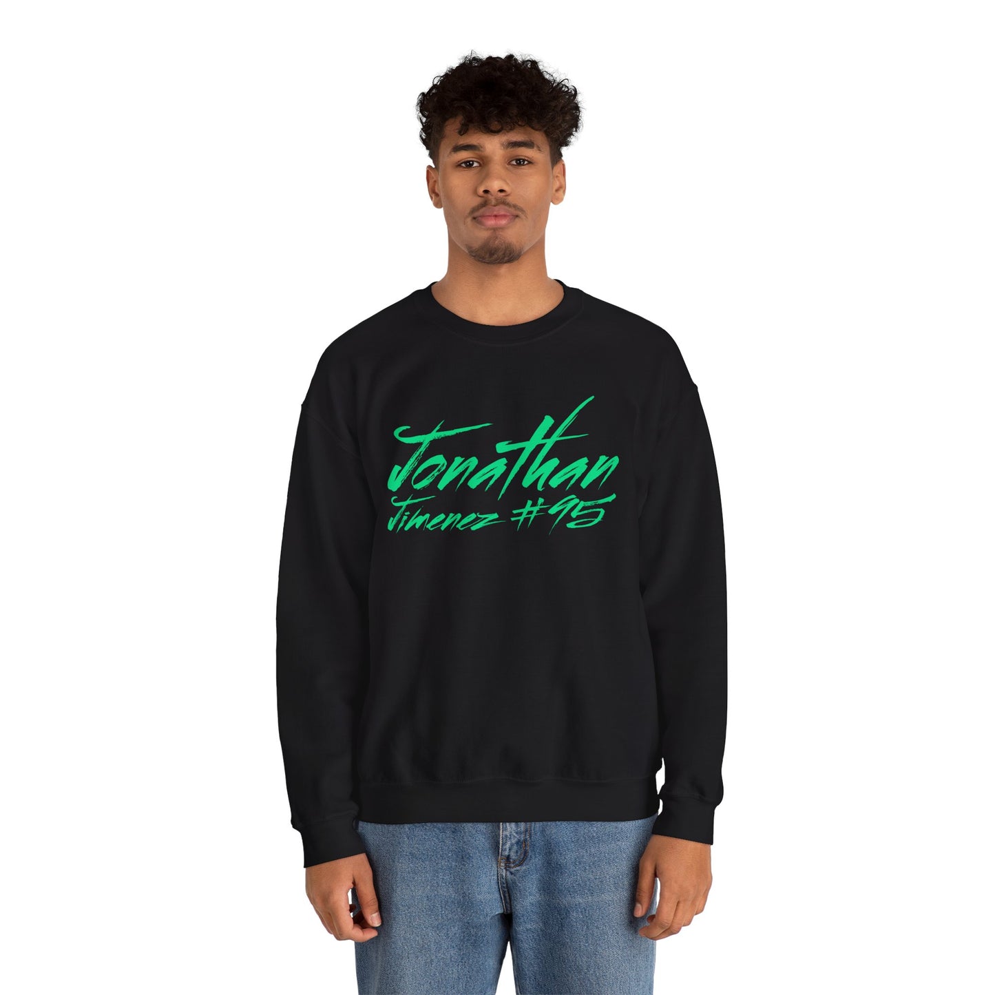 Jonathan Jimenez Cursive Name & Number Crewneck Sweatshirt