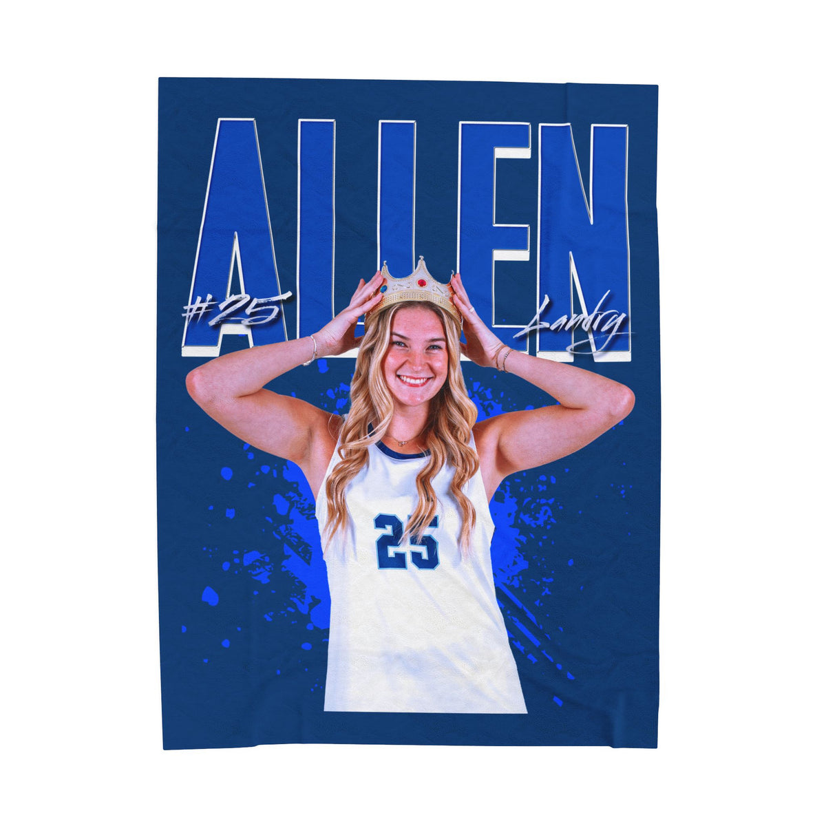 Landry Allen 60"-80" Plush Blanket