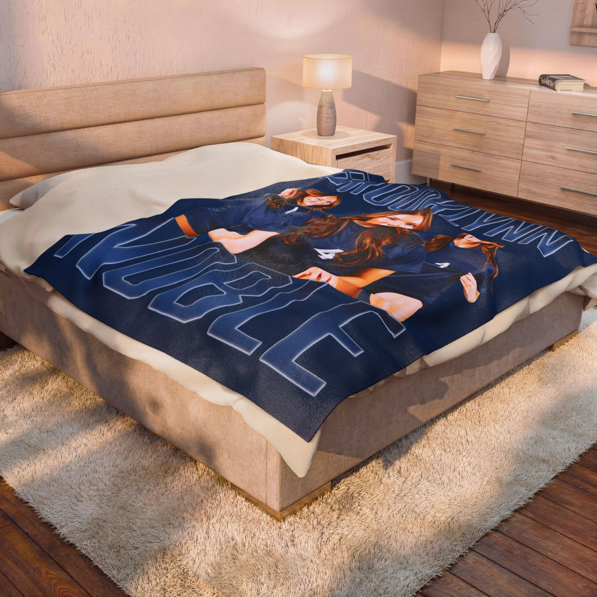 Brooklynn Noble 60"-80" Plush Blanket