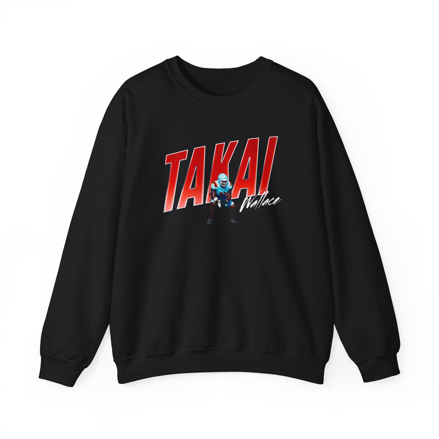 Takai Wallace Cursive Combo Crewneck Sweatshirt