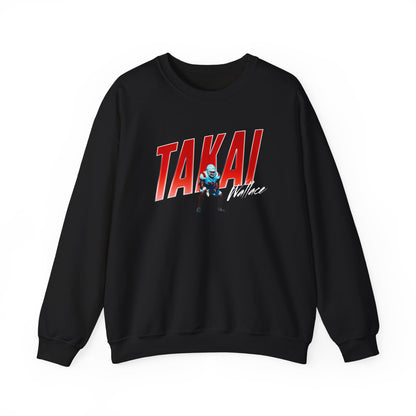 Takai Wallace Cursive Combo Crewneck Sweatshirt