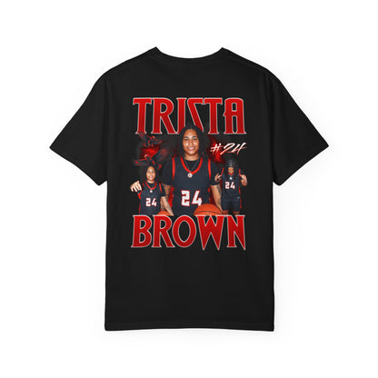 Trista Brown Logo Front & Back Premium Tee