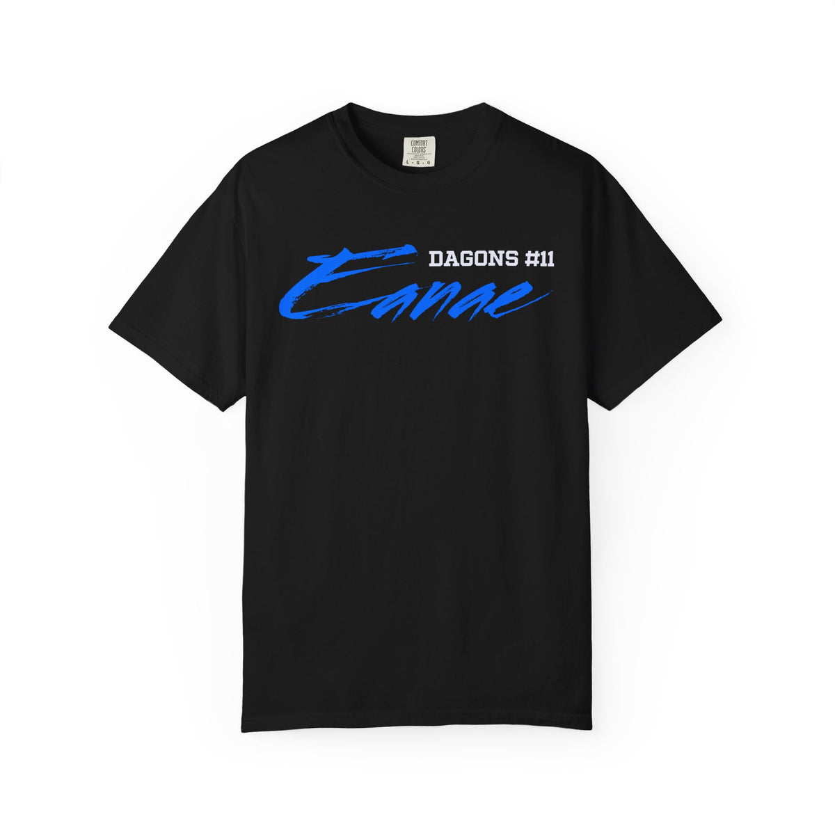 Eanae Dagons Cursvie Name & Number Premium Tee