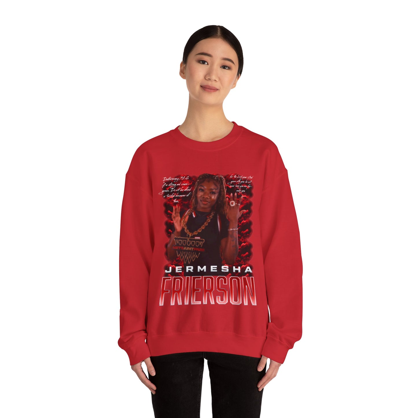 Jermesha Frierson Featured Quote Crewneck Sweatshirt