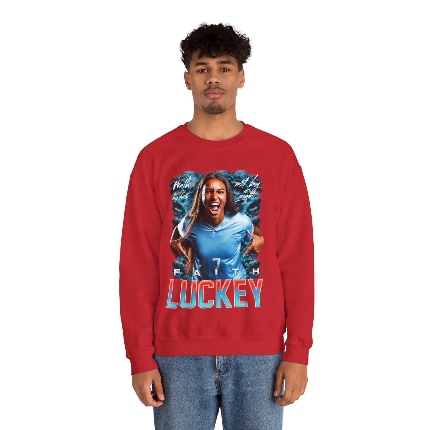Faith Luckey Featured Quote Crewneck Sweatshirt