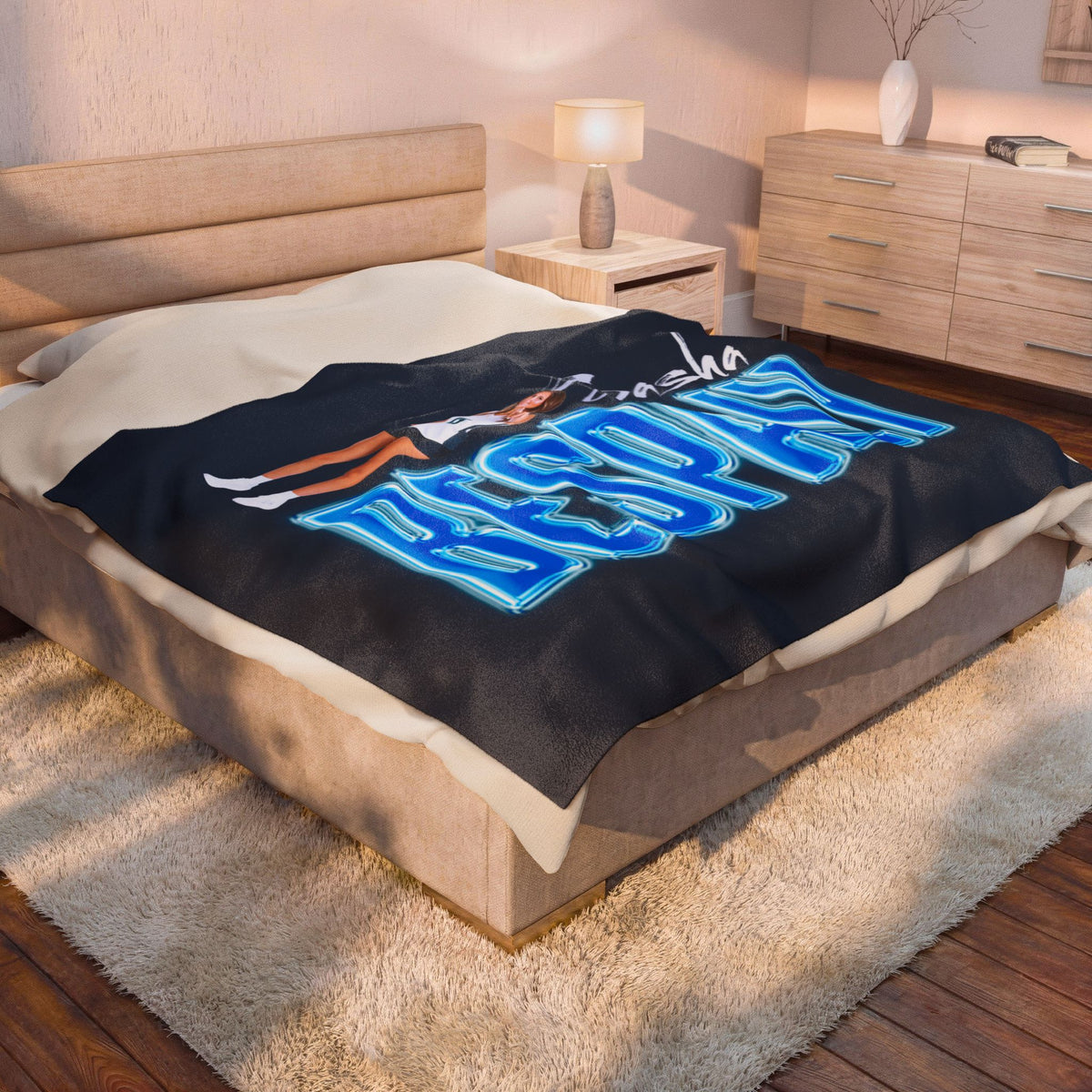 Sasha Bespaly 60"-80" Plush Blanket