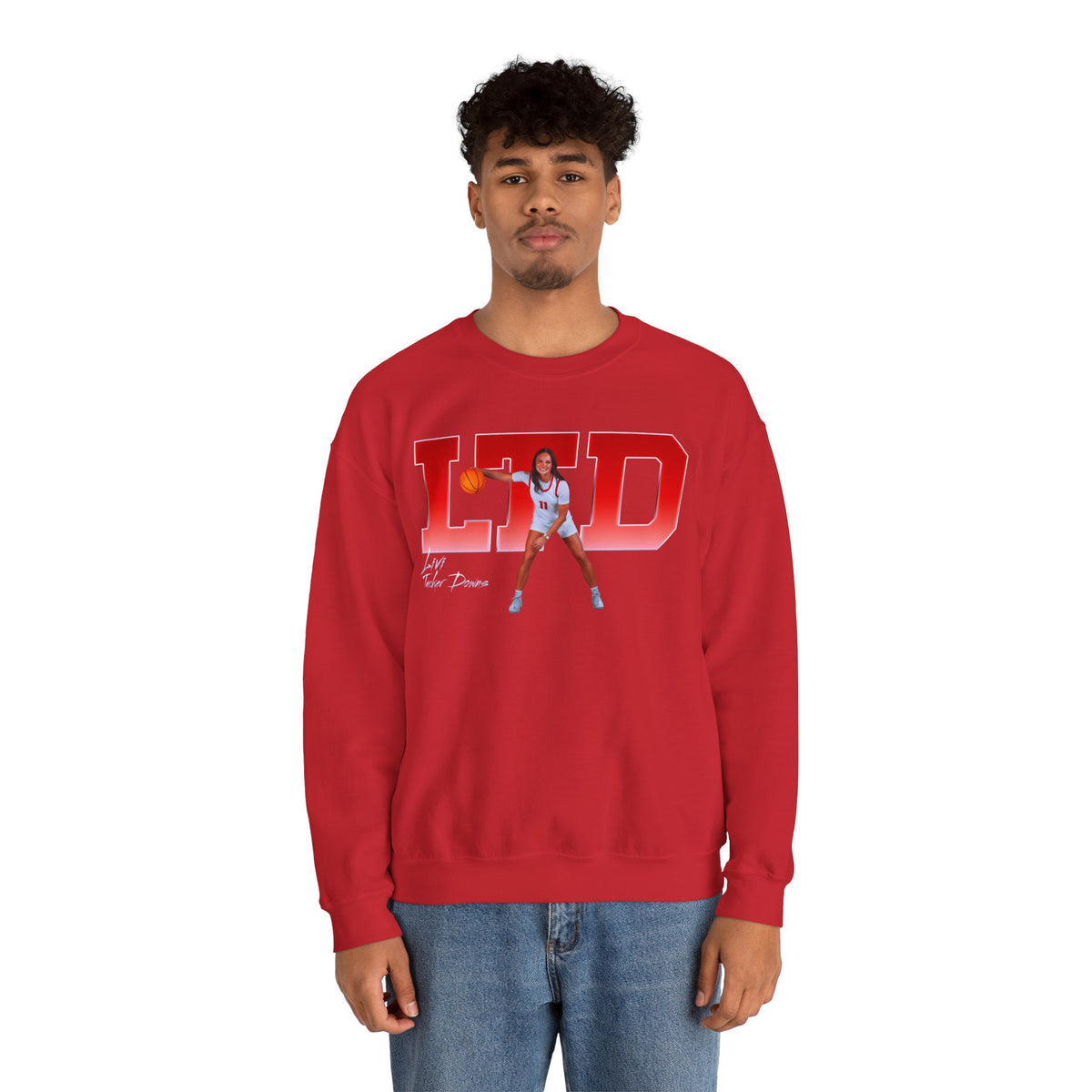 Livi Tucker Downs Big Initials Crewneck Sweatshirt