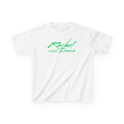 Rachel Davis Cursive Name & Number Kids Tee