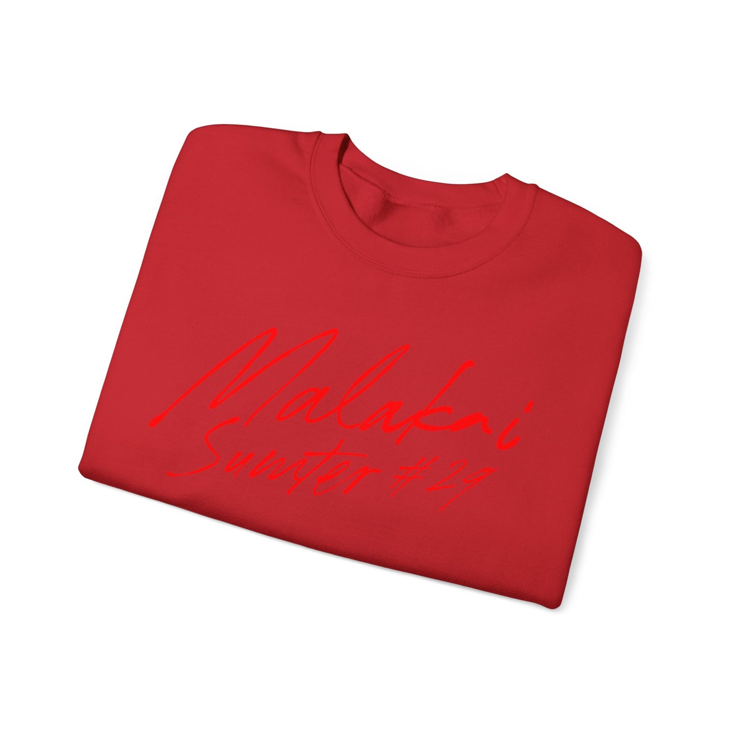 Malakai Sumter Curvise Name & Number Crewneck Sweatshirt