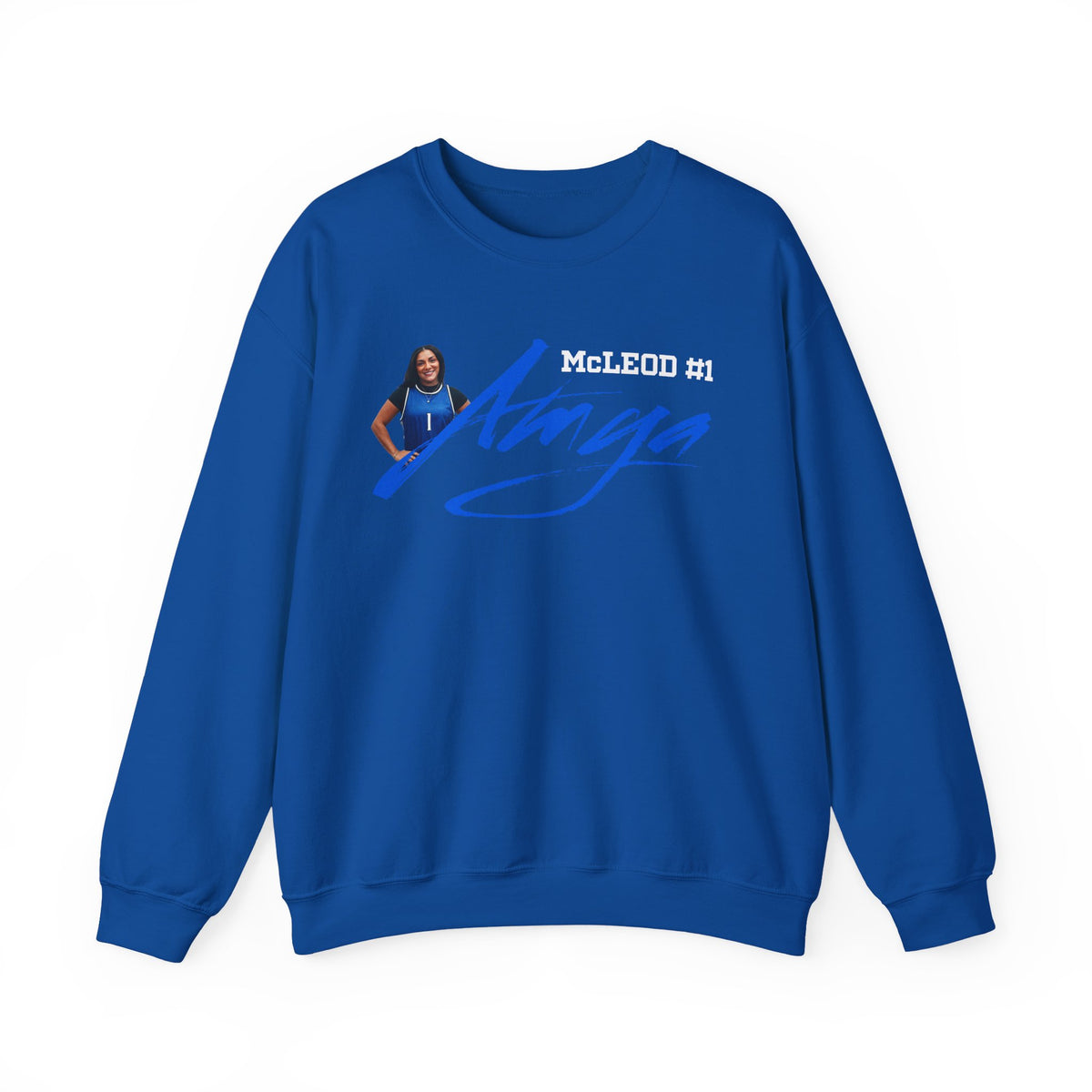 Amya McLeod Cursive Name & Number Crewneck Sweatshirt