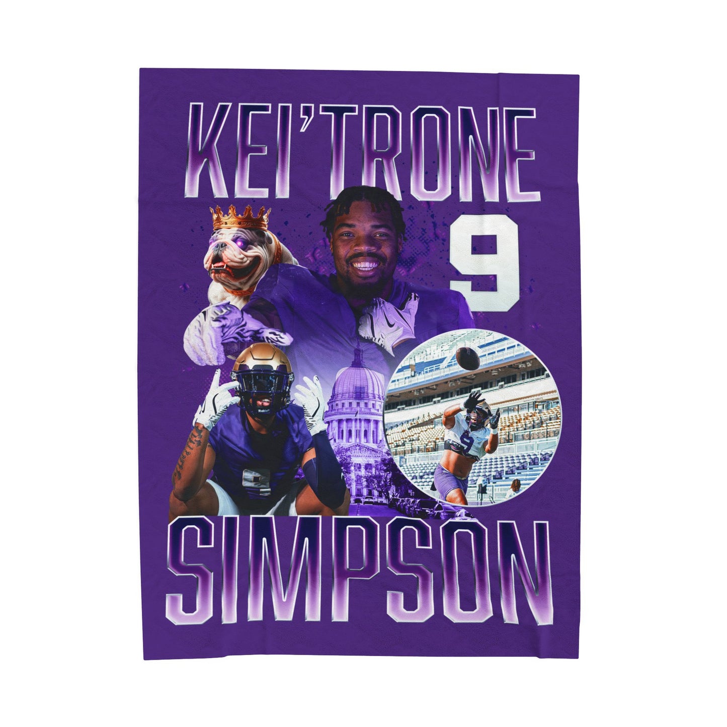 Kei'Trone Simpson 60"-80" Plush Blanket
