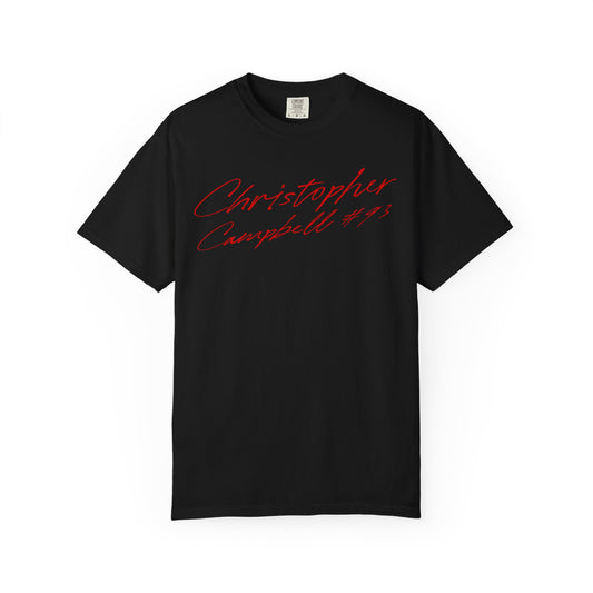 Christopher Campbell Cursive Name & Number Premium Tee