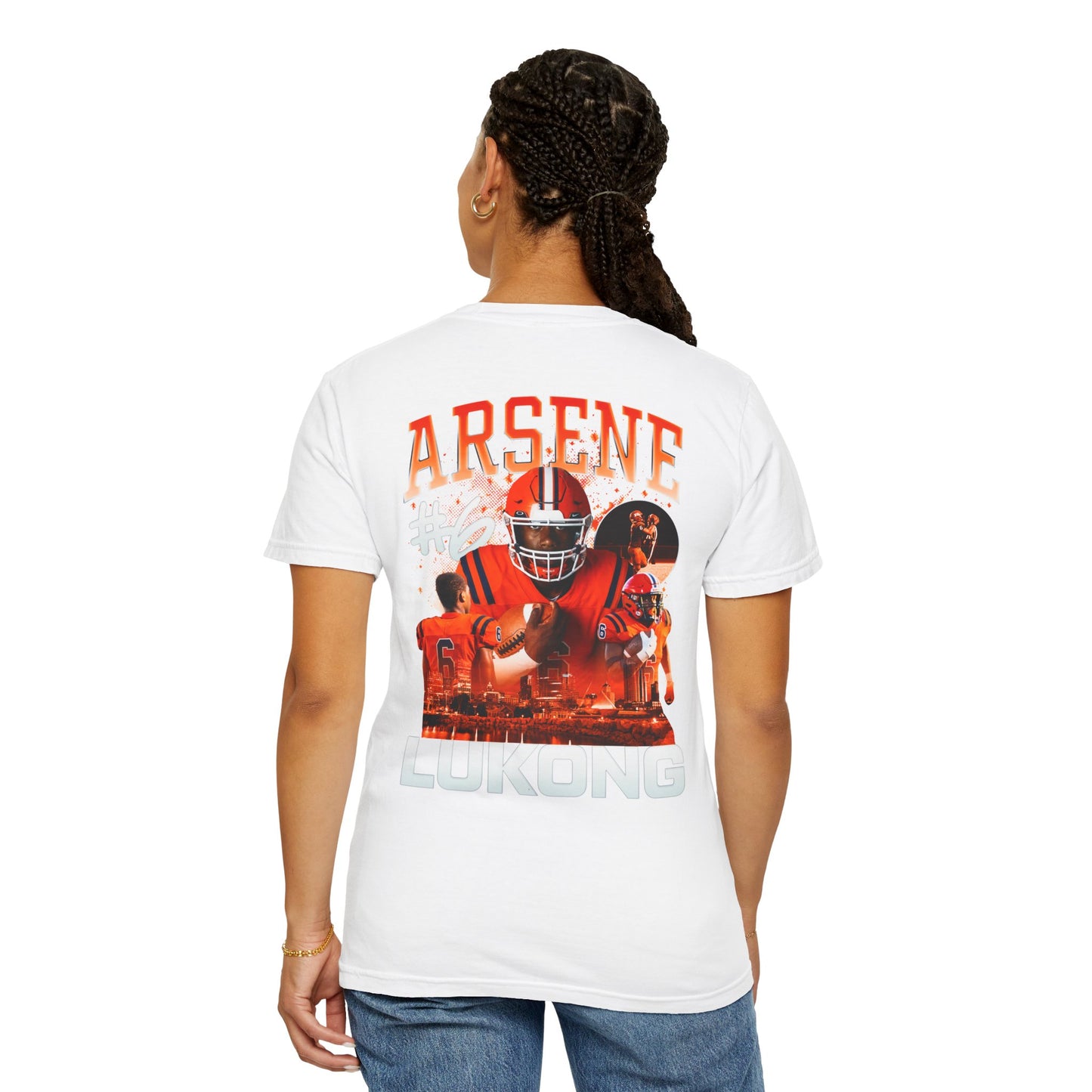 Arsene Lukong Logo Front & Back Premium Tee