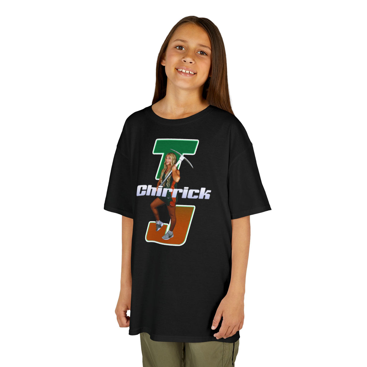 TJ Chirrick Retro Initials Kids Tee