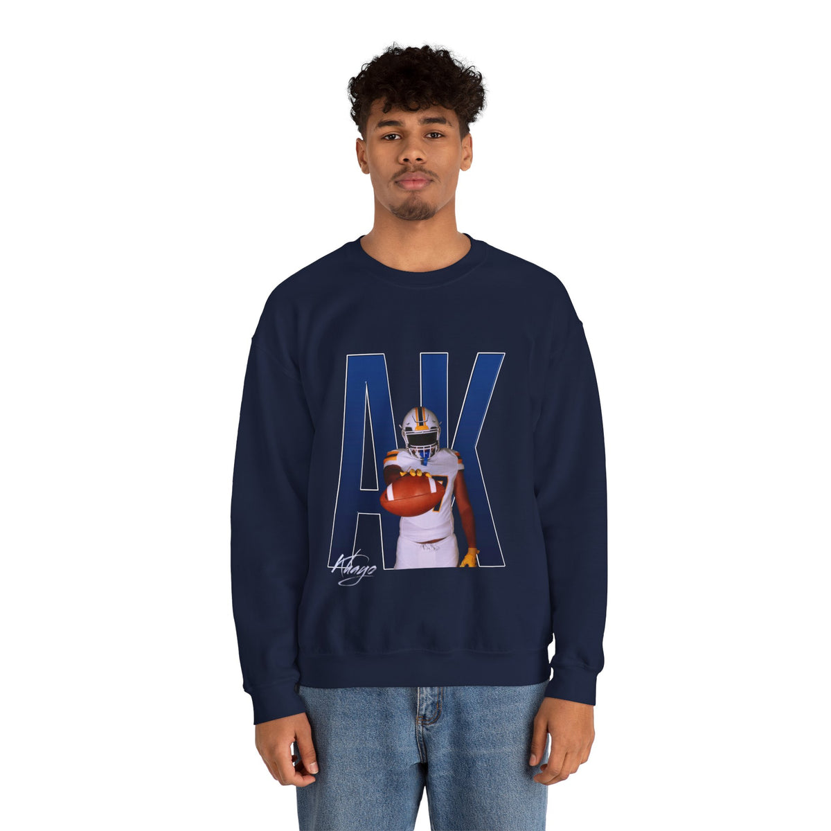 Aaron Khayo Player Icon Initials Crewneck Sweatshirt