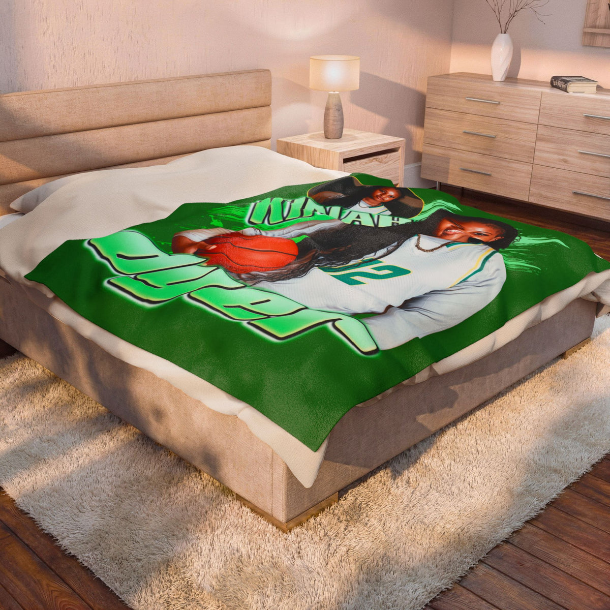 Kinah Dyer 60"-80" Plush Blanket