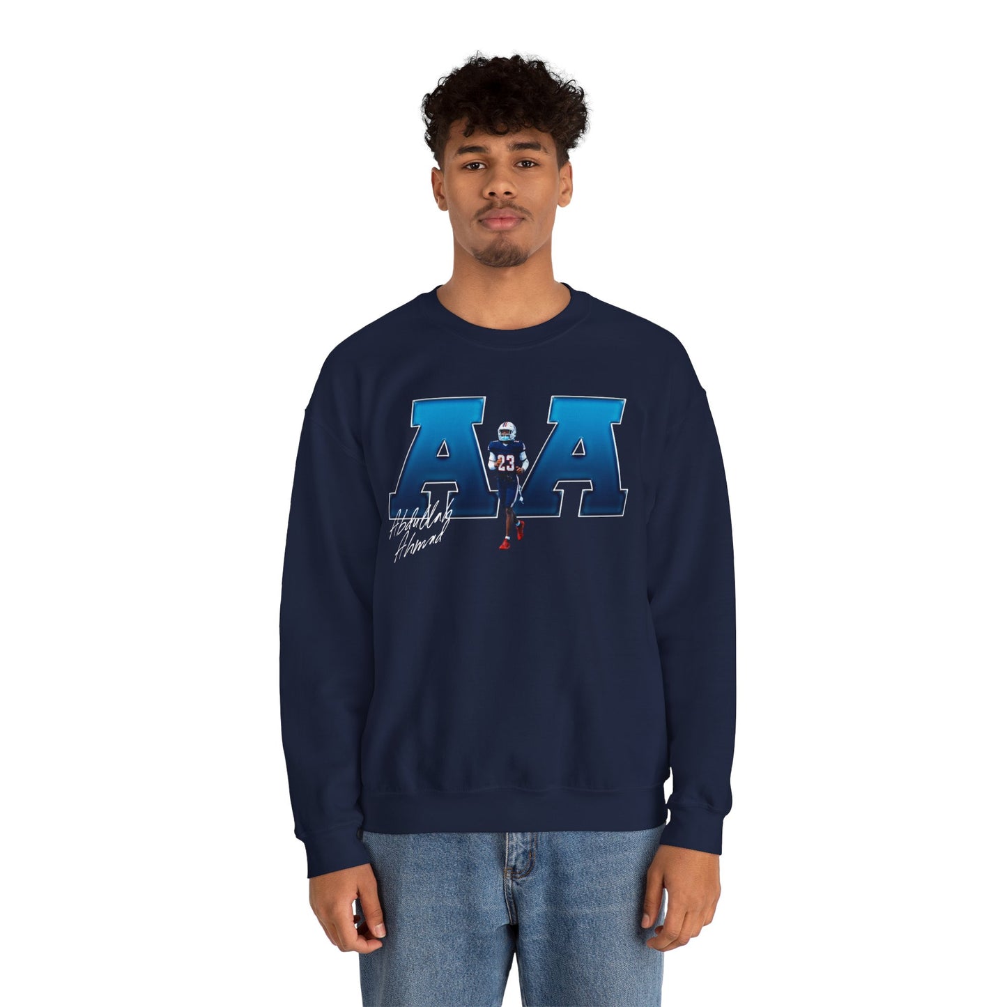 Abdullah Ahmad Big Initials Crewneck Sweatshirt