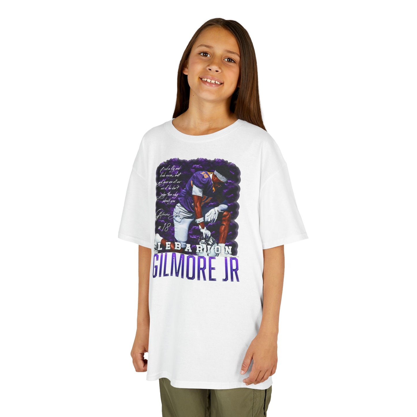 Lebarion Gilmore Jr. Featured Quote Kids Tee