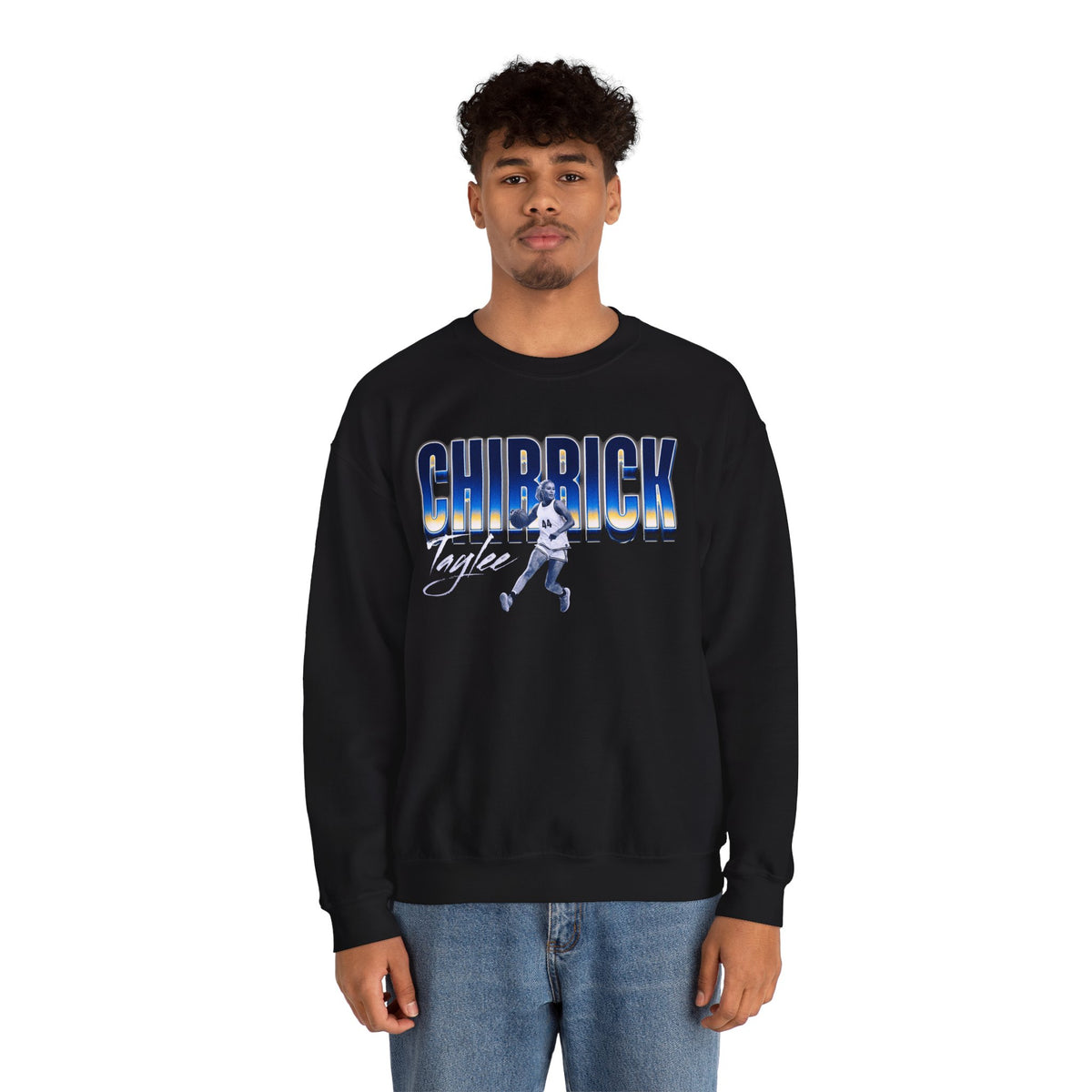 Taylee Chirrick Curved Combo Colored Crewneck Sweatshirt
