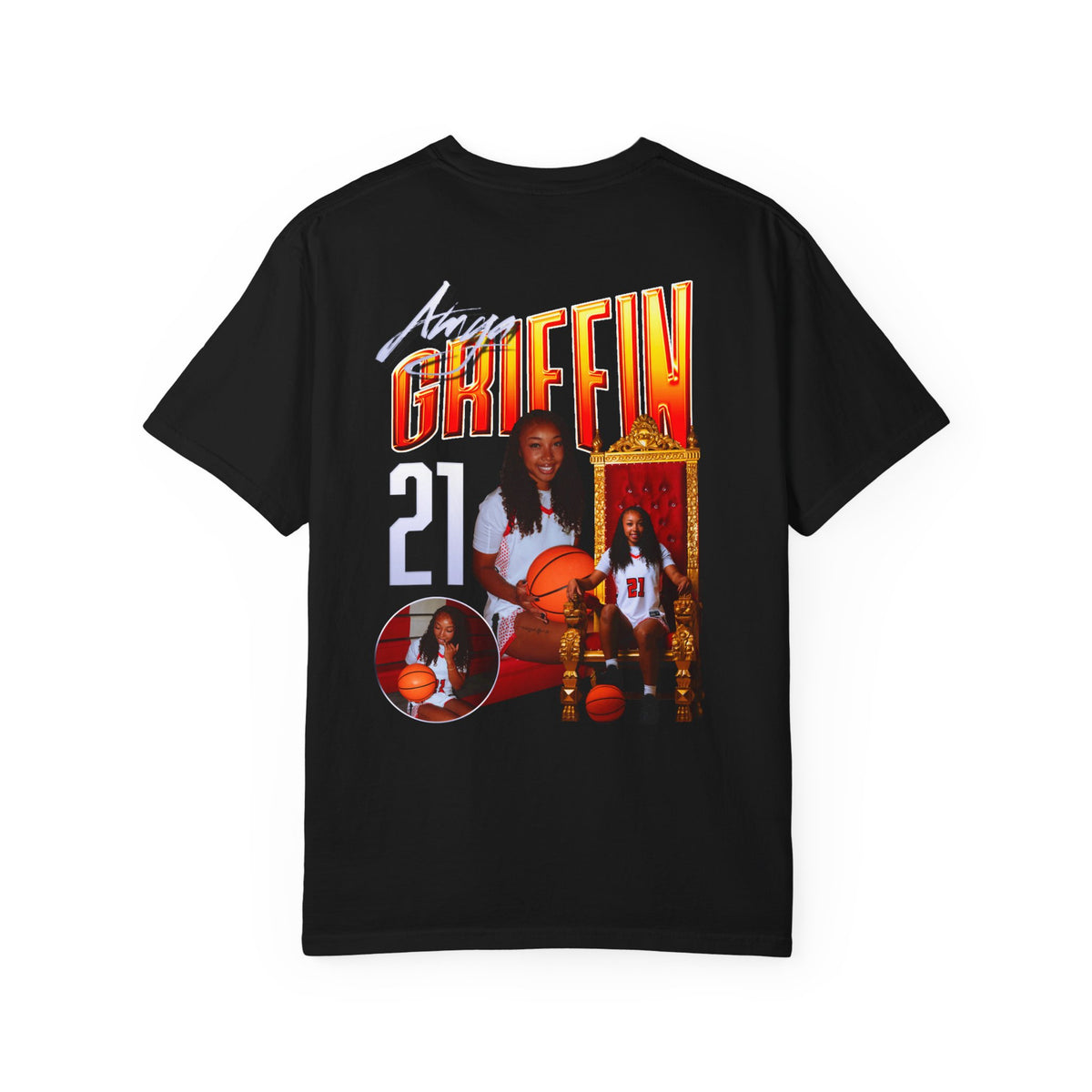 Amya Griffin Logo Front & Back Premium Tee
