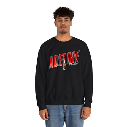Adeline Goedheer Cursive Combo Colored Crewneck Sweatshirt