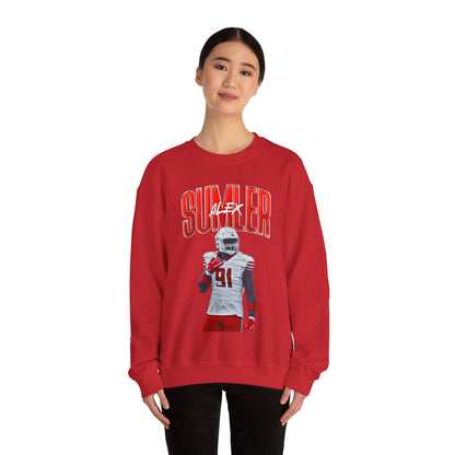 Alex Sumler Curved Combo Colored Crewneck Sweatshirt