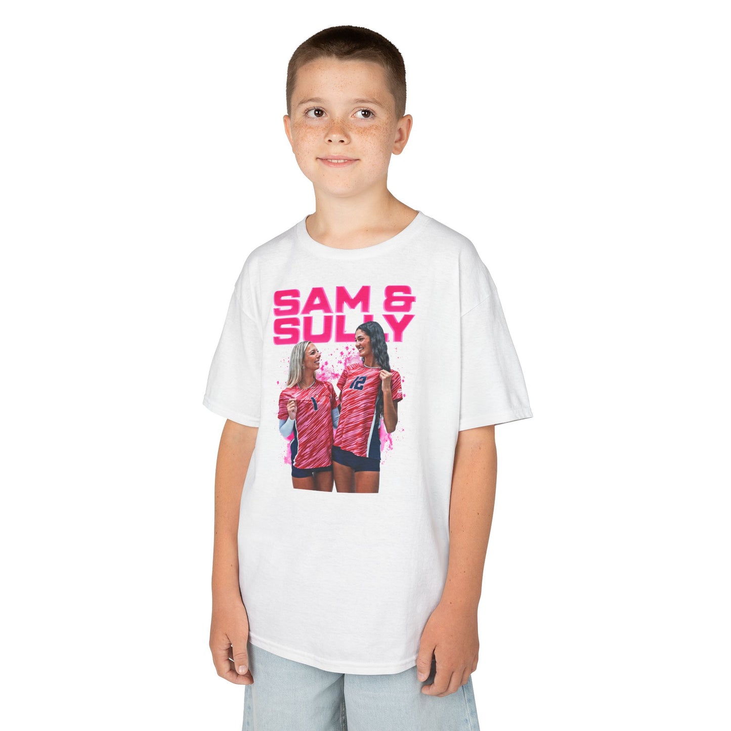 Sam & Sully Pink Kids Tee