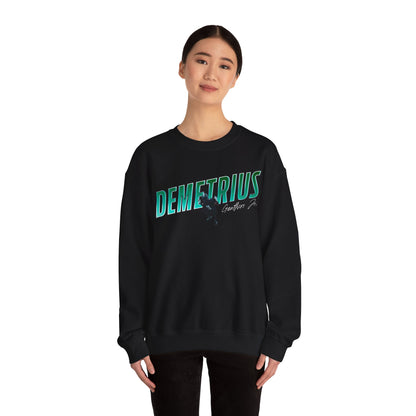 Demetrius Geathers Jr. Cursive Combo Crewneck Sweatshirt