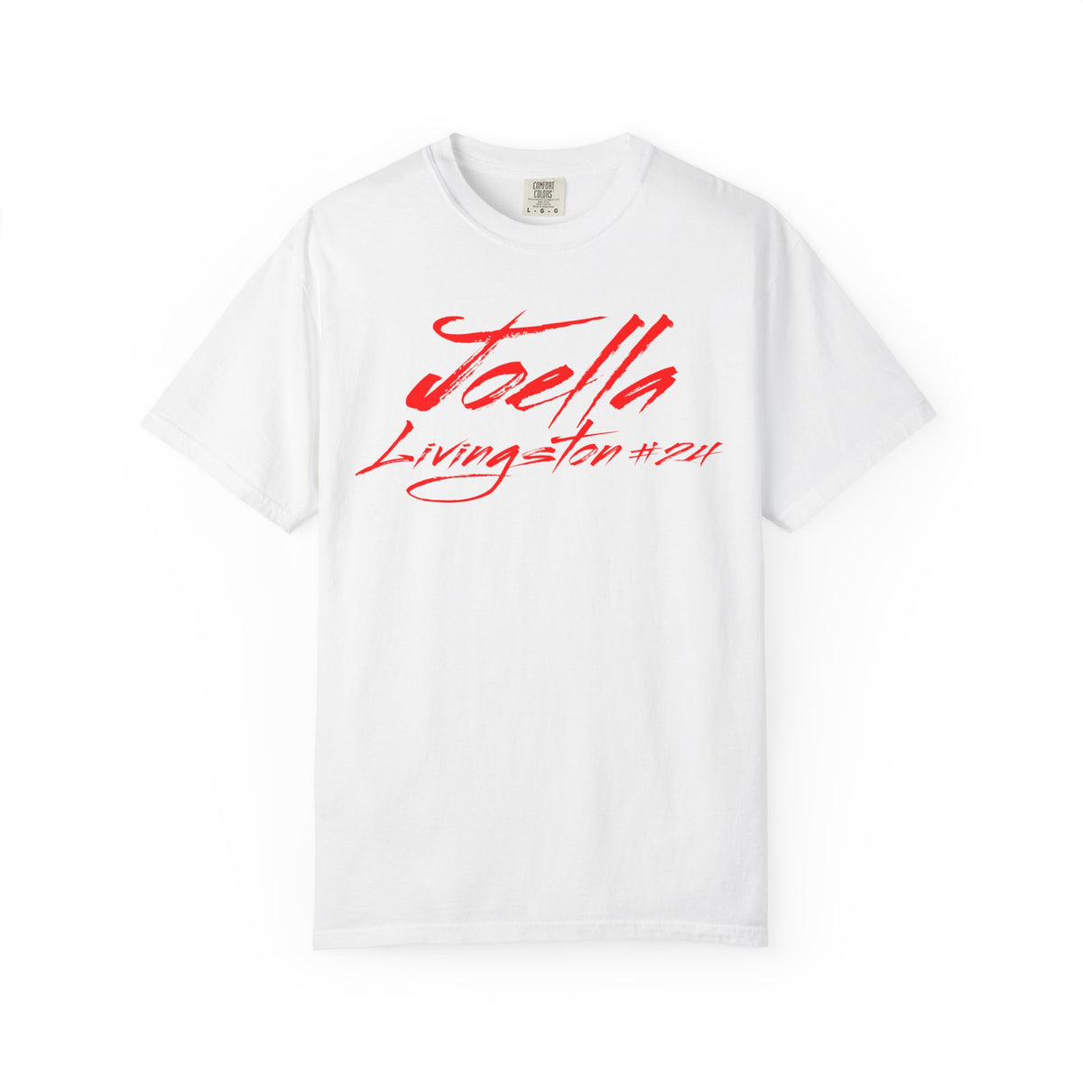 Joella Livingston Cursive Name & Number Premium Tee