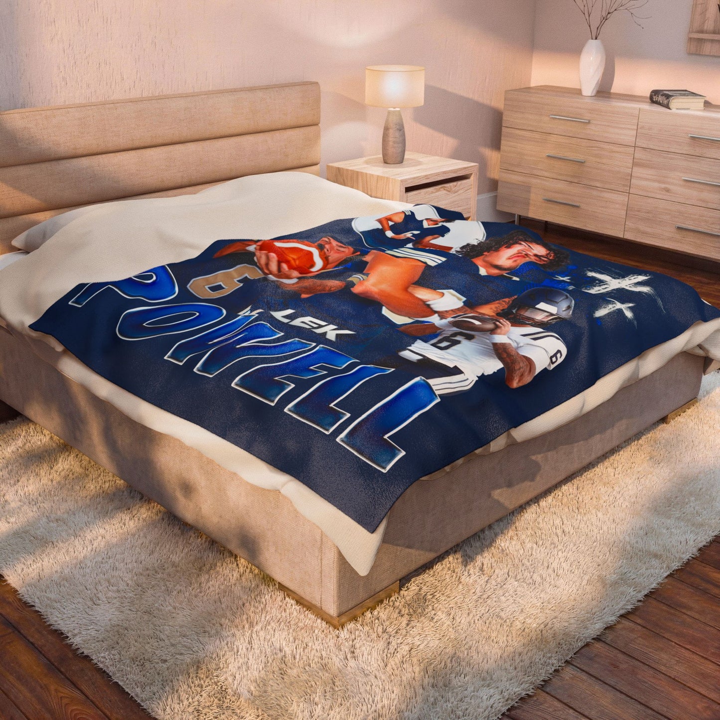Lek Powell 60"-80" Plush Blanket
