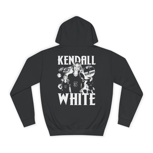 Kendall White Vintage Blackout Premium Hoodie