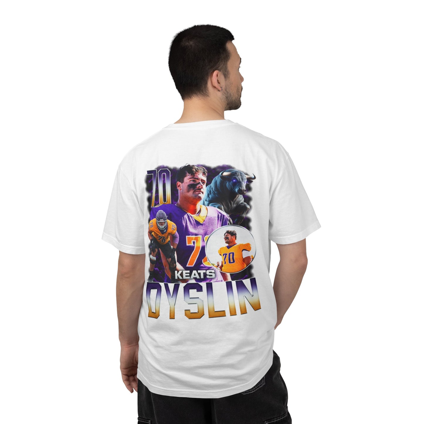 Keats Dyslin Logo Front & Back Premium Tee