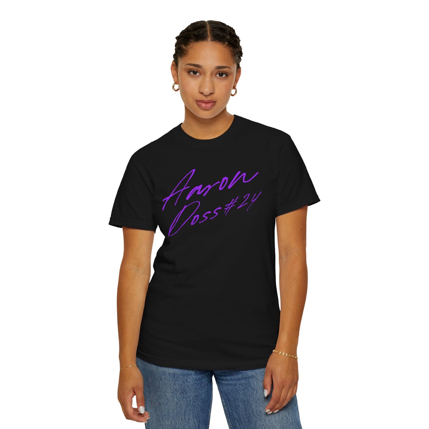 Aaron Doss Cursive Name & Number Premium Tee