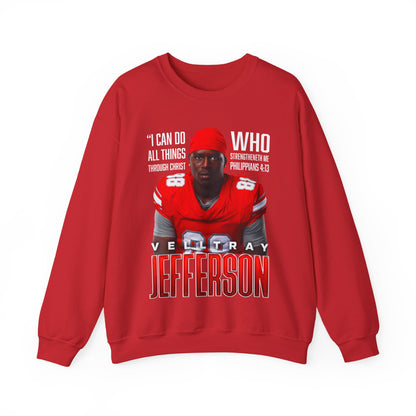 Velltray Jefferson Featured Quote Crewneck Sweatshirt