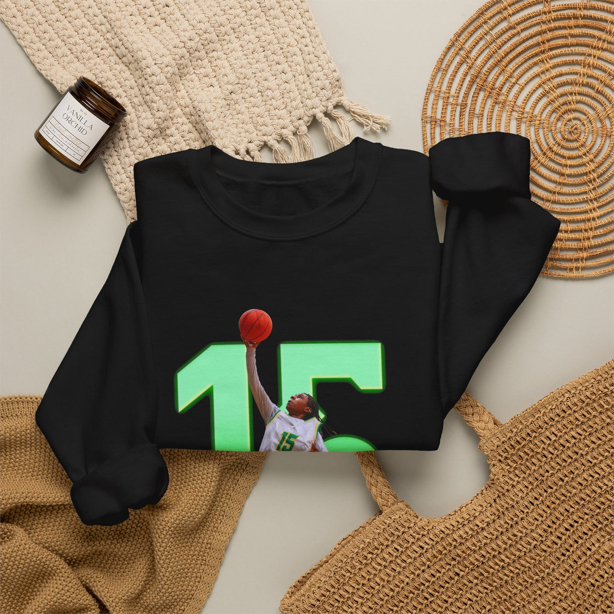 Diavian Robinson Player Icon Number Crewneck Sweatshirt